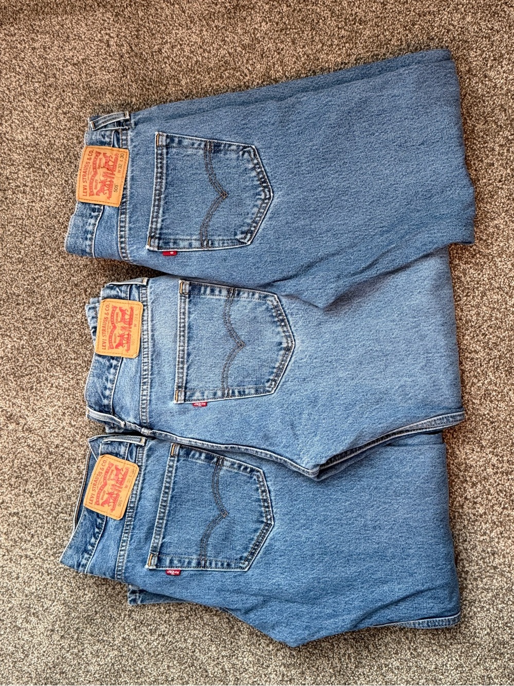 Levi’s 501 Jeans Bundle Men’s 32x30 Distressed Vintage Wash 3 Pair Lot